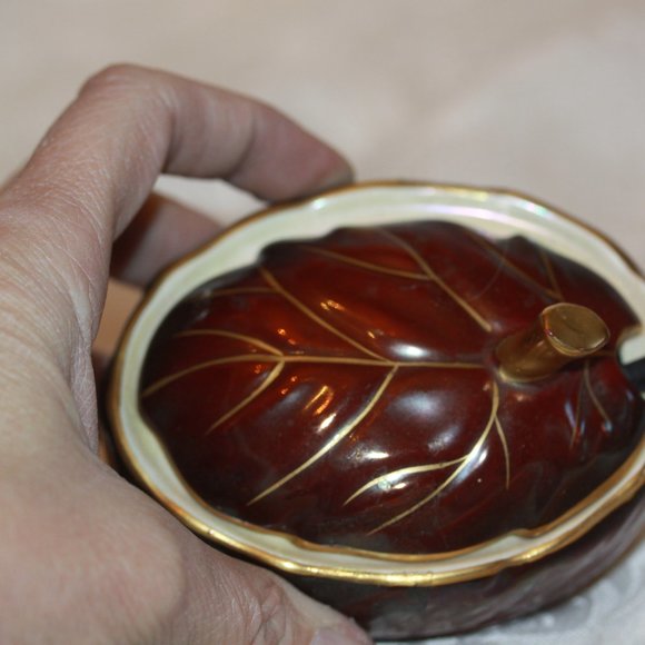 Vintage Carlton Ware Rouge Royale RARE Sugar Bowl & Spoon Made in England - Picture 2 of 4